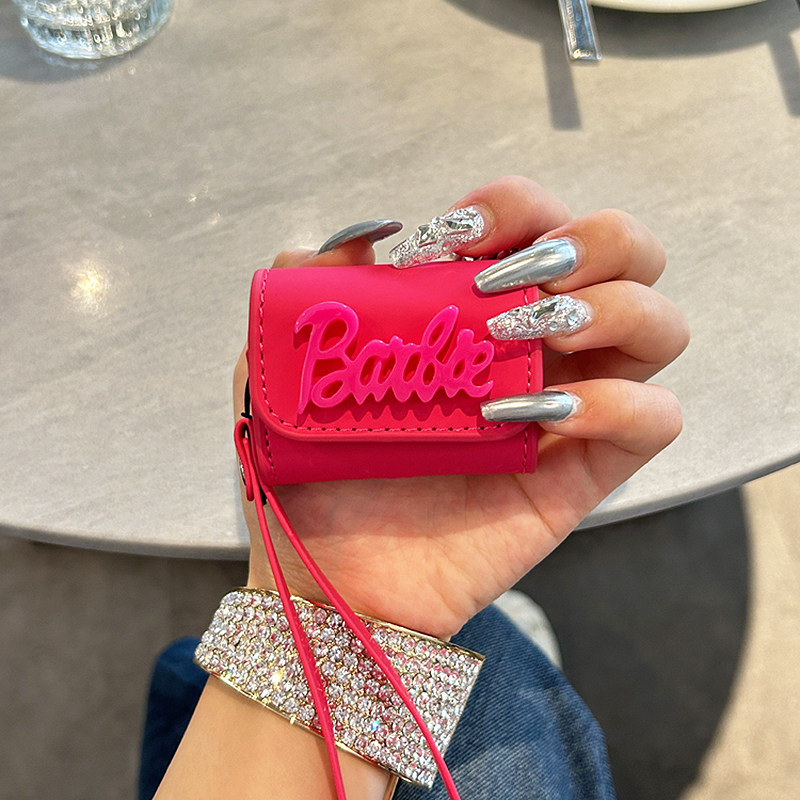 超火立体翻盖芭比皮质耳机保护套适用airpods新4代airpods3硅胶2代苹果蓝牙无线耳机套软壳airpodspro3耳机包,淘宝优惠券,粉丝福利购,淘宝优惠卷