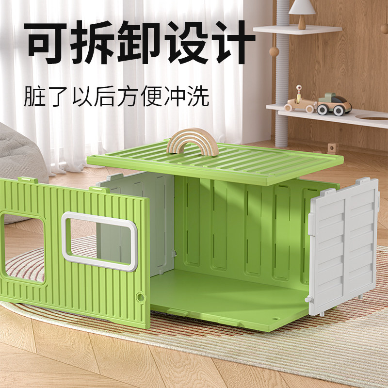 爪墅集装箱猫窝冬季保暖封闭式安全感猫屋猫别墅猫笼子猫窝猫房子,淘宝优惠券,粉丝福利购,淘宝优惠卷