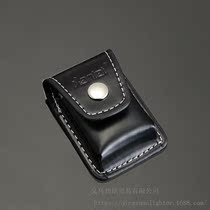 Manufacturer tide-style kerosene lighter oil cotton lighter leather cover special black sheet leather sheath personality handmade