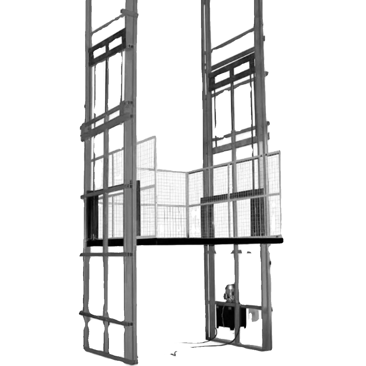 仓库二层货物升降梯 大吨位电动液压升降平台 车间导轨货梯升降机 - 图2