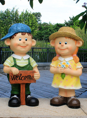 幼儿园卡通风玻璃钢布置景观雕塑