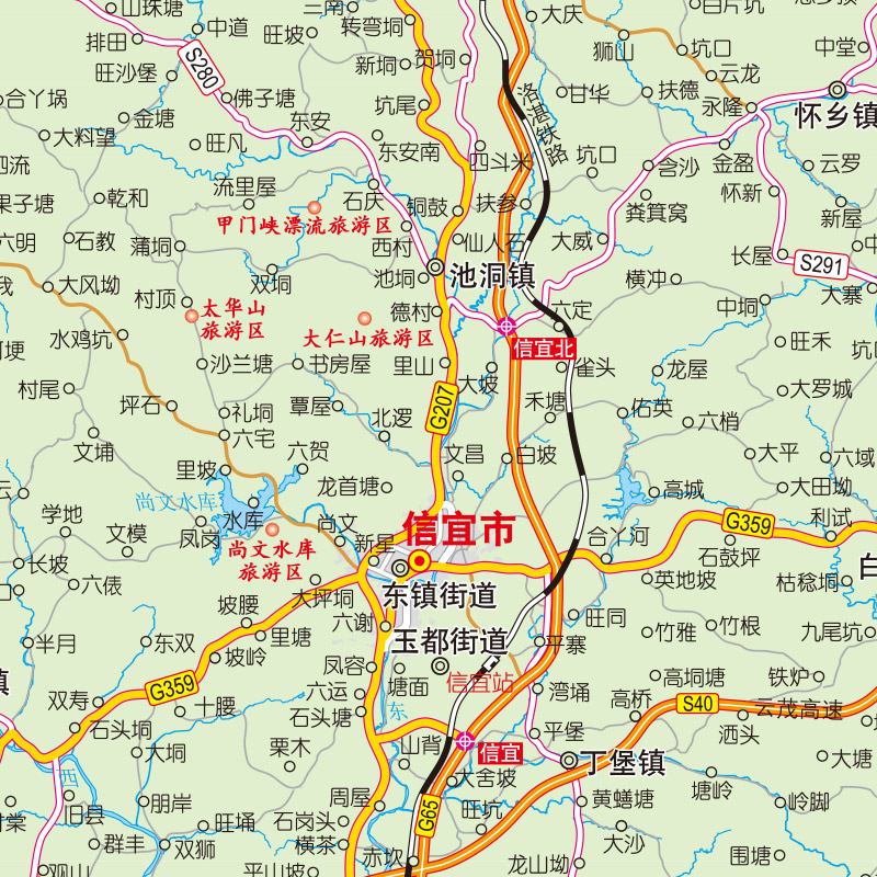 包邮2022新版茂名指南地图 茂名地图【87*60cm】茂名交通旅游城区图 - 图2
