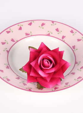 古风指环绒布玫瑰爆款发夹饰品演出配饰花朵精致胸花流行戒指花