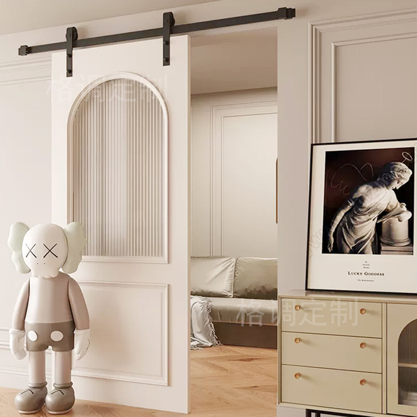 长沙谷仓门复古实木烤漆门卧室吊轨门厨房阳台玻璃木门法式推拉门,淘宝优惠券,粉丝福利购,淘宝优惠卷