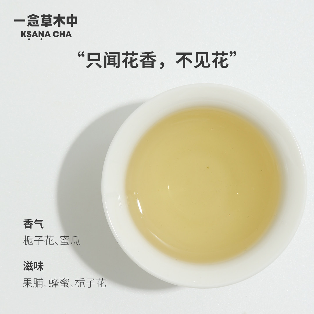 一念草木中绿茶山岚 栀子绿花果香50g茶叶自饮送礼