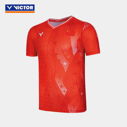 victor胜利威克多中国大学生羽毛球服T恤男女款速干透气大赛队服 - 图3