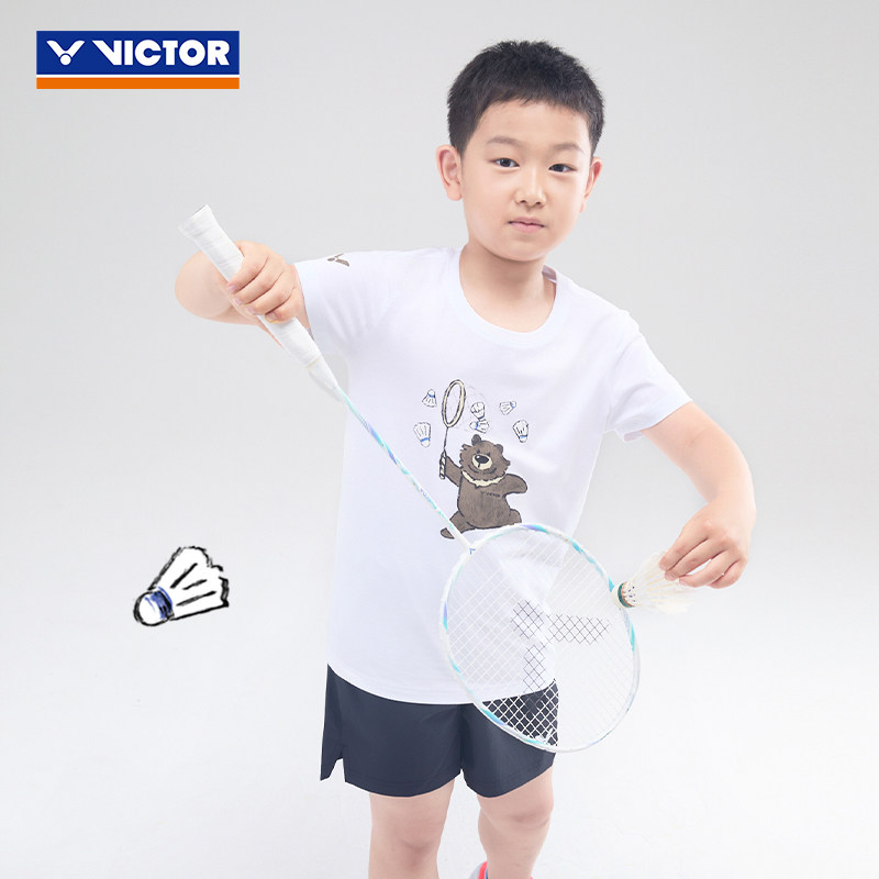 victor胜利威克多羽毛球服2025新运动短袖T恤儿童款速干吸湿透气,淘宝优惠券,粉丝福利购,淘宝优惠卷