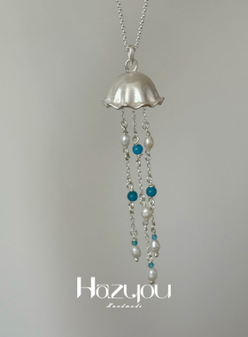 水母原创天然珍珠长毛衣项链女