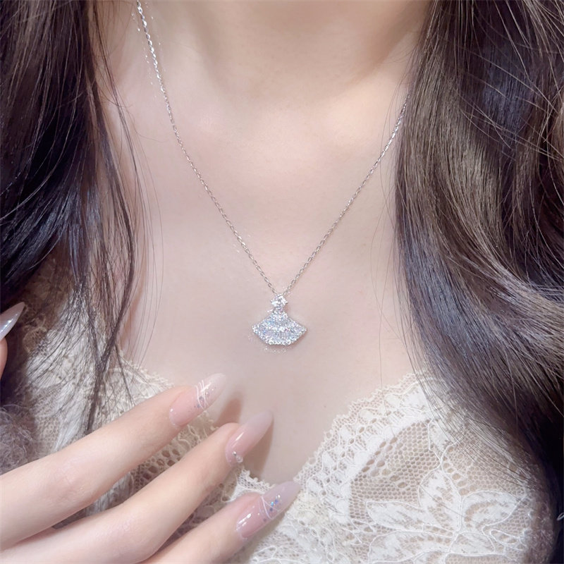 公主的裙摆S925纯银裙子项链女轻奢小众高级感百搭送女友生日礼物,淘宝优惠券,粉丝福利购,淘宝优惠卷