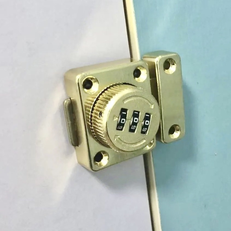 插销锁小型防盗抽屉锁门栓锁扣玻璃门抽屉柜门锁文件柜加厚插销式 - 图3