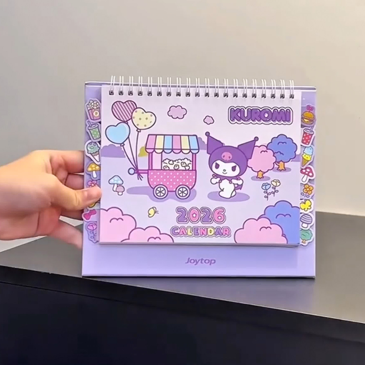 库洛米台历2026年新款卡通日历办公室桌面摆件学生记事本可爱月历,淘宝优惠券,粉丝福利购,淘宝优惠卷