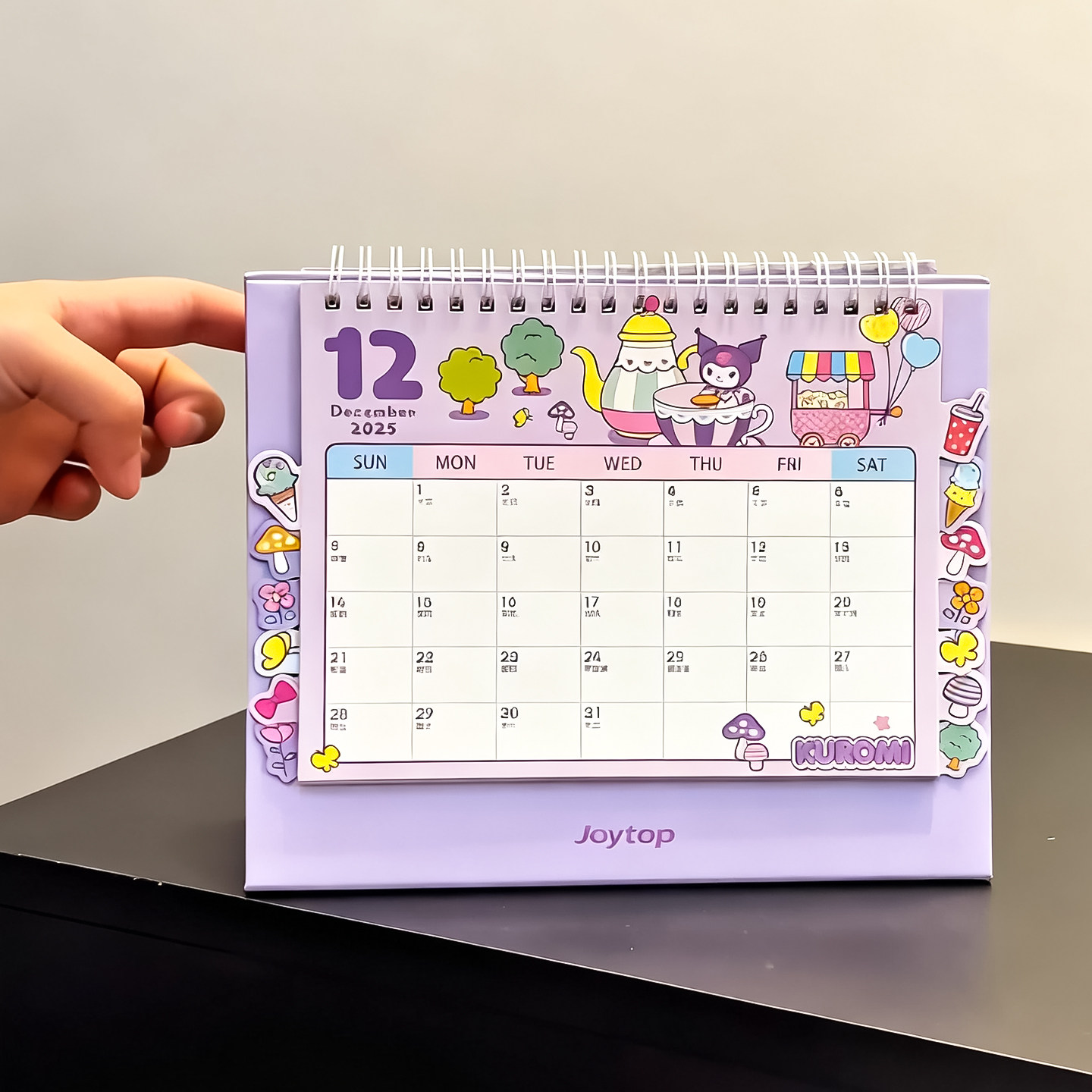 库洛米台历2026年新款卡通日历办公室桌面摆件学生记事本可爱月历,淘宝优惠券,粉丝福利购,淘宝优惠卷