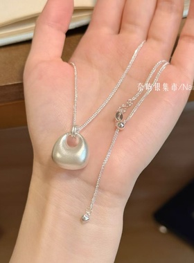 足银999.9实心福袋银元宝毛衣链