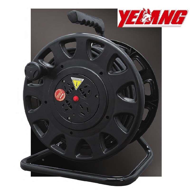 野狼220v手提移动电缆盘绕线盘空盘卷线滚轴线缆盘拖线盘收线器 - 图1