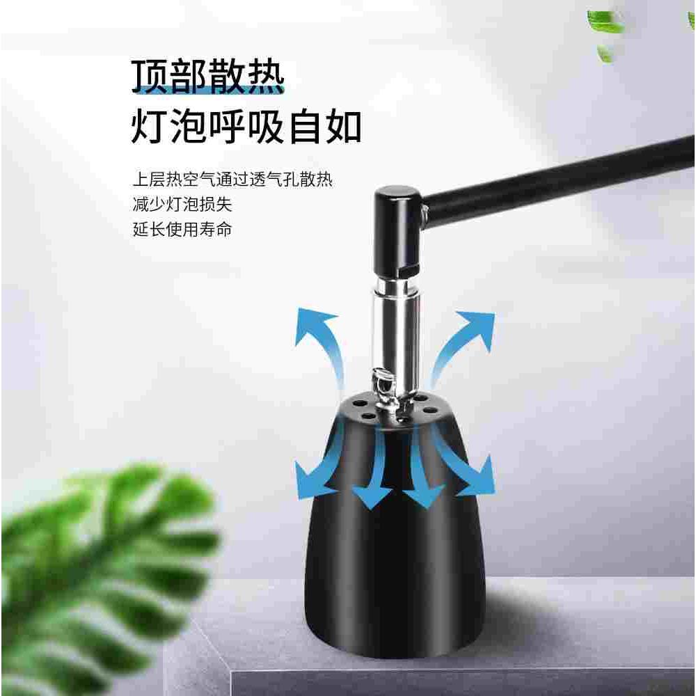 全光谱太阳灯万向灯架 乌龟晒背灯夹缸夹周转箱灯架 高度可调加宽 - 图1