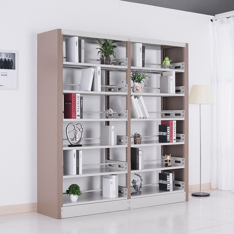 钢制书店学校单双面资料架阅览室档案架铁架铁皮图书柜图书馆书架,淘宝优惠券,粉丝福利购,淘宝优惠卷