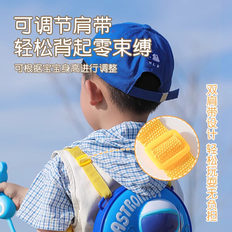 儿童背包水枪玩具泼水节装备大容量小孩网红2024新款男孩女孩抽拉-图2