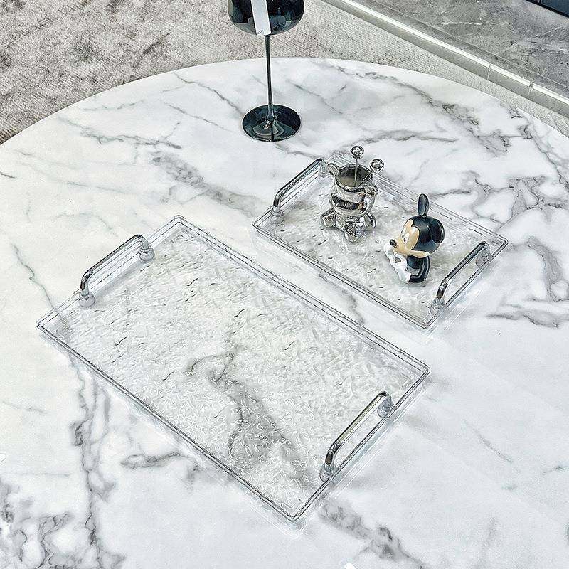 双层置物架家用浴室卫生间香薰化妆品摆件桌面收纳透明托盘茶杯架,淘宝优惠券,粉丝福利购,淘宝优惠卷