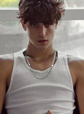 小众设计拼接项链美式