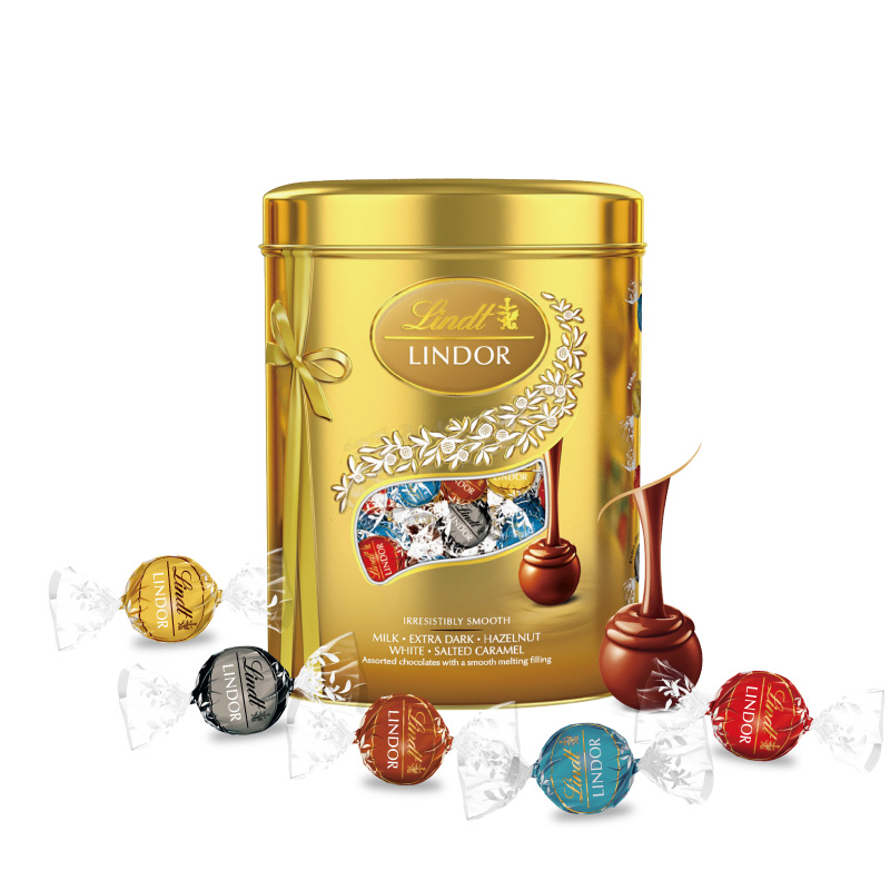 lindt瑞士进口lindor精选巧克力 瑞士莲海外夹心巧克力