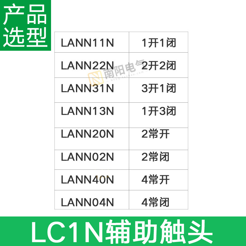 施耐德交流接触器LANN11N触头20N 22N 13N 40N辅助触点1开1闭04N,淘宝优惠券,粉丝福利购,淘宝优惠卷