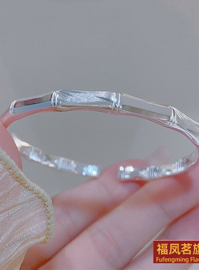 原创设计女银饰香港正生足银手镯