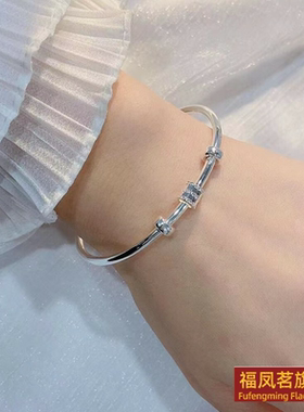 原创设计女银饰正生小蛮腰纯手镯