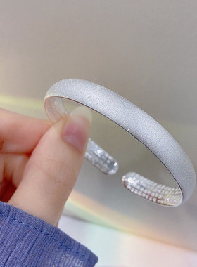 9999纯银手镯开口送妈妈生日礼物