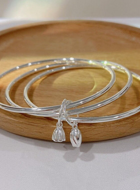 三生三世纯银手镯正生女朋友礼物