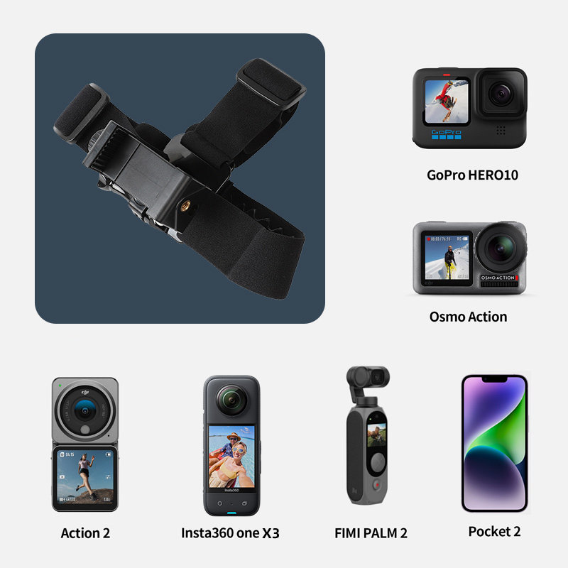 头戴式手机固定支架第一人称视角拍摄运动相机跟拍神器可调节骑行钓鱼volg视频设备,淘宝优惠券,粉丝福利购,淘宝优惠卷