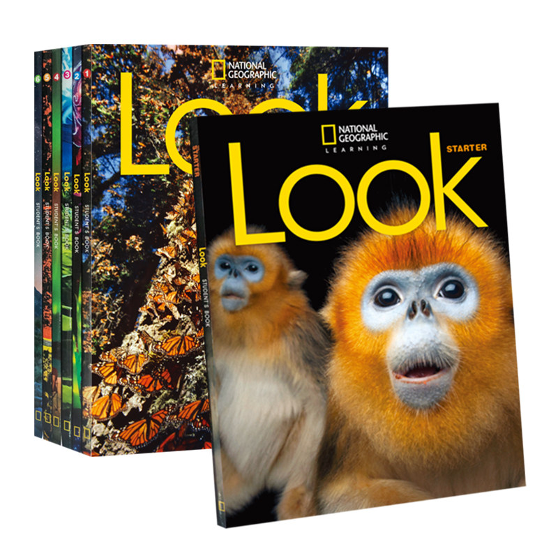 国家地理LOOK教材原版进口美国国家地理小学英语综合教材 Look Starter/1/2/3/4/5/6级别学生书+练习册_虎窝淘