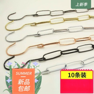 Upscale new clothing Dressing Clothes Hanger Hook White Ring Hanging Clothes Black Practical Bar Gold Hook Clothes Titanium W Upper store Extravagant Luxury