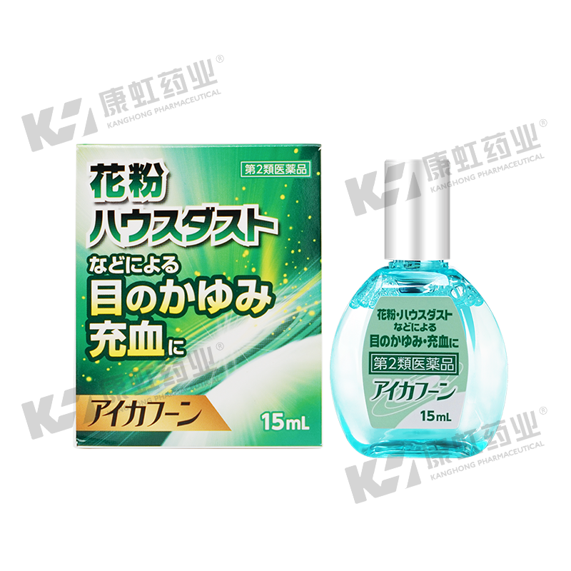 日本Teika抗花粉过敏眼药水缓视疲劳充血止痒护眼滴眼液去红血丝-图2