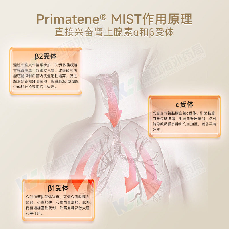 美国Primatene MIST肾上腺素哮喘吸入气雾剂哮喘吸入器非布地奈德,淘宝优惠券,粉丝福利购,淘宝优惠卷