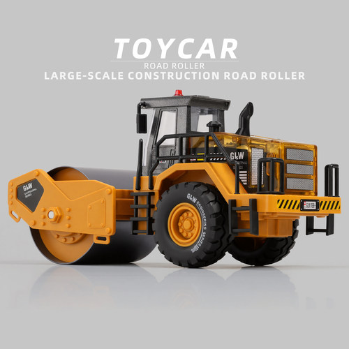 超大号合金压路机1:40工程车模型玩具1-2岁3宝宝婴儿仿真摆件男女 - 图3