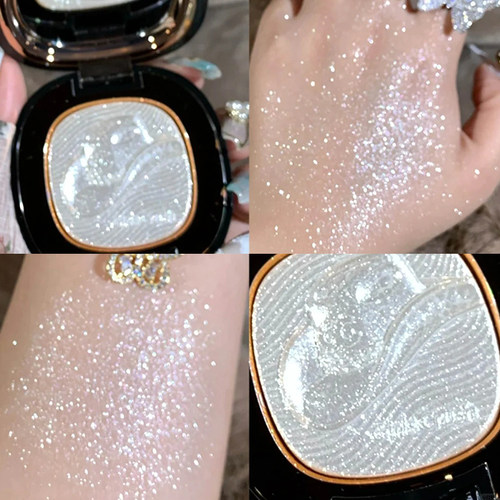 girlscrush高光膏小样水光浴GC牛仔单色立体哑光提亮生姜爆闪试色 - 图3