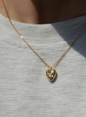 925纯银珐琅O字链女法式风锁骨链