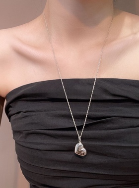 趣味蛋面纯银胶囊项链长款