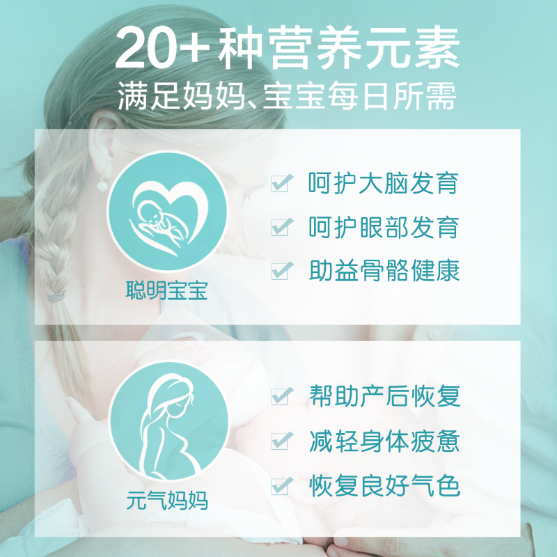 【自营】澳洲进口爱乐维哺乳期产后专用维生素DHA叶黄素钙铁锌VD-图1