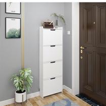 Mini Home Tipping Ultra Slim add up small shoe cabinet 16cm Multi-layer clamp slit Small family Type ultra narrow shoe holder Provincial space