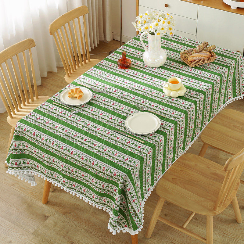 棉麻桌布ins风日式小清新流苏书桌垫防尘盖巾长方形茶几餐桌台布,淘宝优惠券,粉丝福利购,淘宝优惠卷