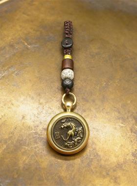 中式十二生肖旋转挂饰钥匙