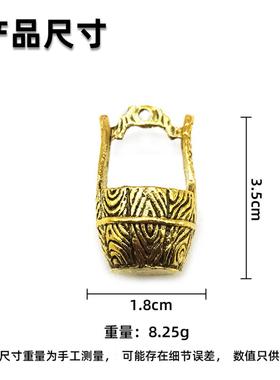 中式钥匙扣挂件五帝钱合金