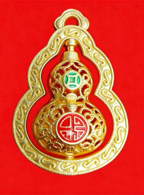 中式民族镂空旋转葫芦金属