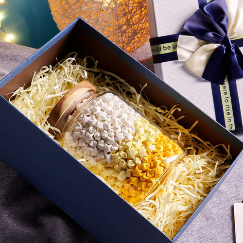 玻璃罐纸鹤收纳瓶幸运星星瓶许愿瓶大号特大漂流同学新年创意礼物 - 图3