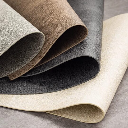 Japanese-style placemats are waterproof and oil-proof, wash-resistant and iron-resistant insulation mats, high-end light luxury leather rectangular western dining table mats