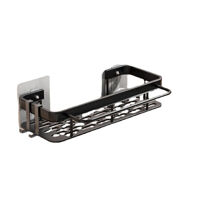 跨境铝合金浴室置物架卫生间洗手间洗漱收纳架墙上壁挂免打孔