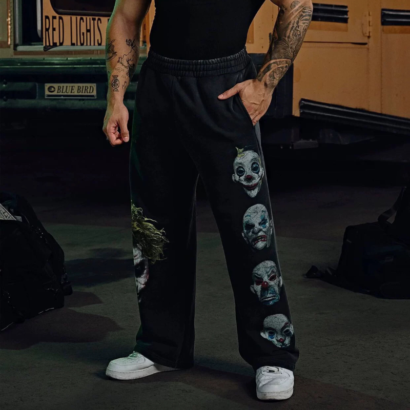 YOUNGLA联名蝙蝠侠男士运动裤慢跑运动健身棉质印花休闲直筒长裤,淘宝优惠券,粉丝福利购,淘宝优惠卷