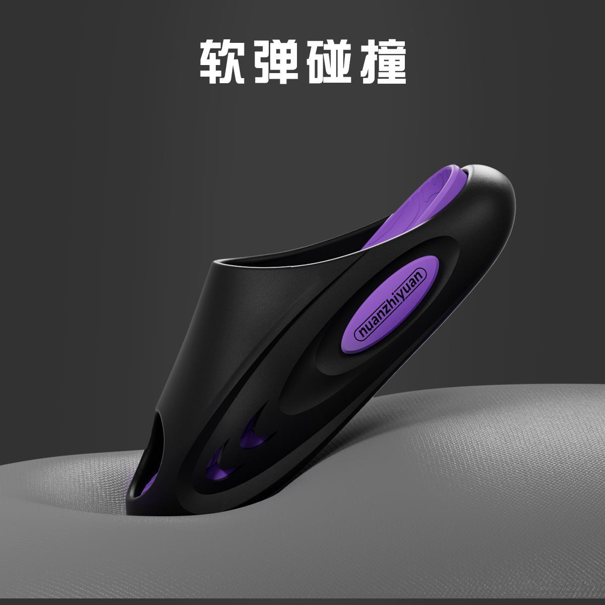 拖鞋男夏季防滑踩屎感可拆卸篮球机车厚底户外穿情侣女凉拖鞋男款 - 图3