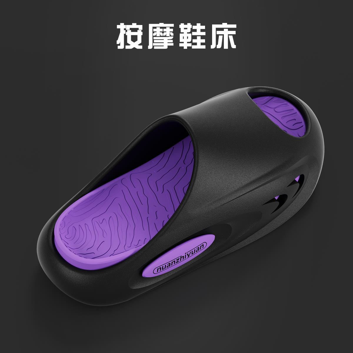 拖鞋男夏季防滑踩屎感可拆卸篮球机车厚底户外穿情侣女凉拖鞋男款 - 图0